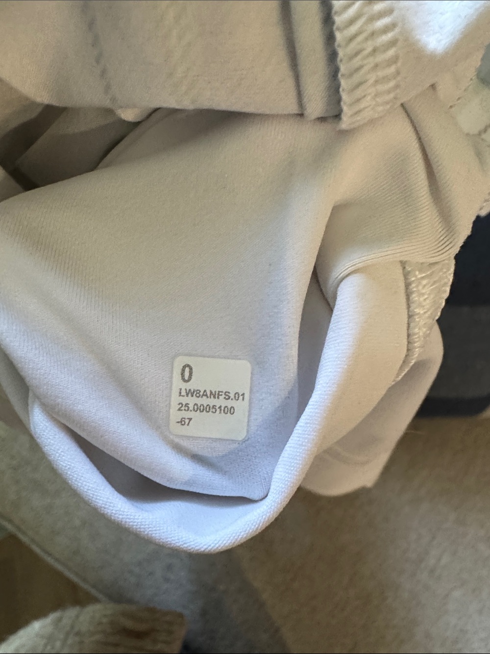 lululemon athletica White and Light Green Plaid Pleated Mini Skirt - Picture 4 of 5